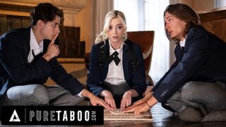 Zsenge Szöszke Kettő Behatolással és Beleélvezéssel a Pure Taboo Legvadabb Családi Videójában
