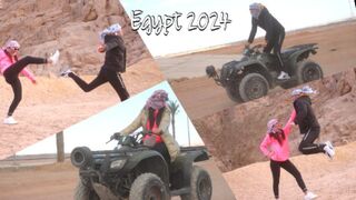 Motor, pina és baszás: izgat, ahogy a sínai-sivatagban motorozik egy csábos ribanc, egyiptom 2024